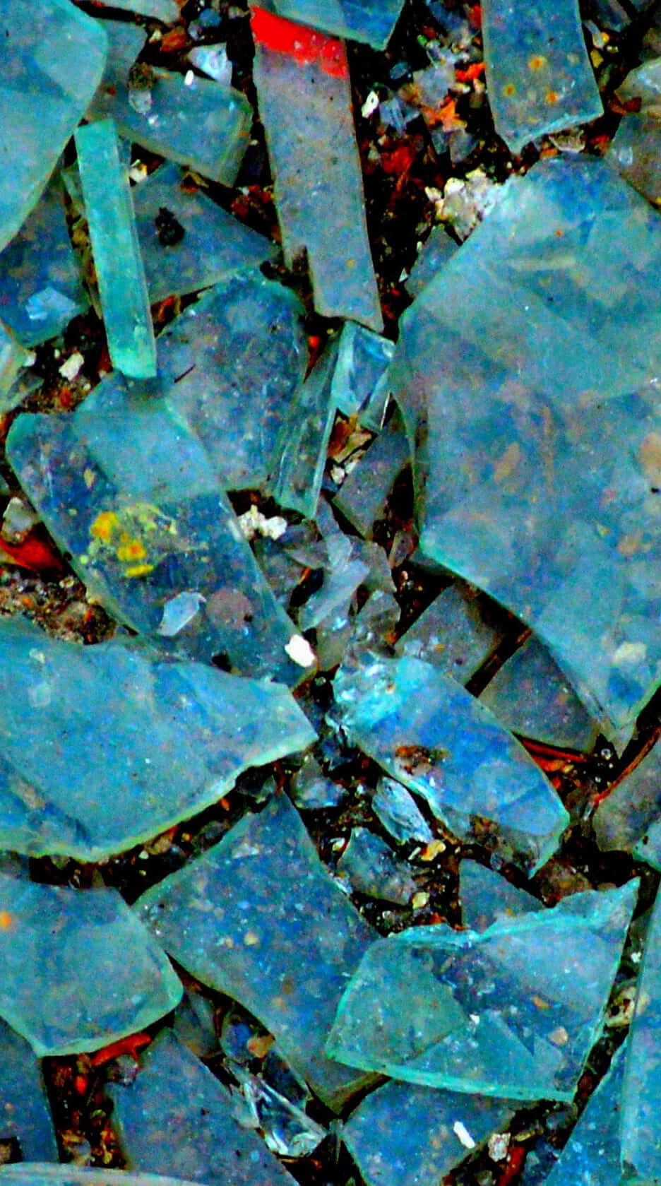 HD wallpaper blue glass fragment lot shattered broken glass shards full frame