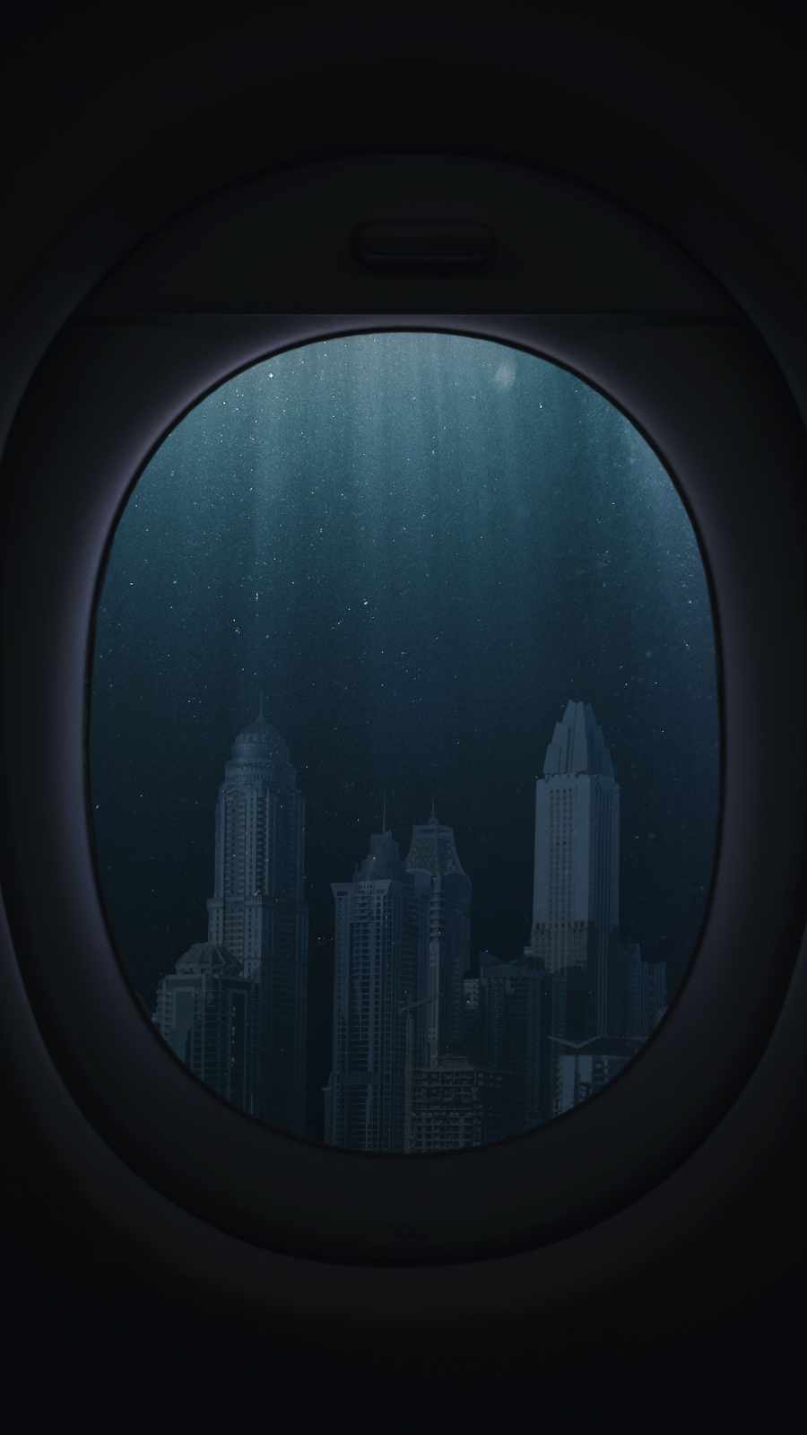 Fondo de pantalla de la ciudad submarina para iPhone HD