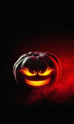 Calabaza Evil Face Fondo de Pantalla para iPhone