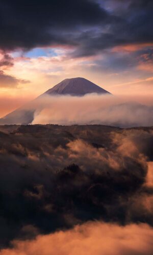 Papel de parede para iPhone da montanha Fuji HD