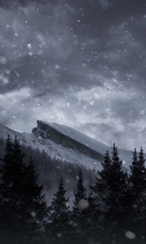 Snowfall Mountain IPhone Fondos de pantalla HD