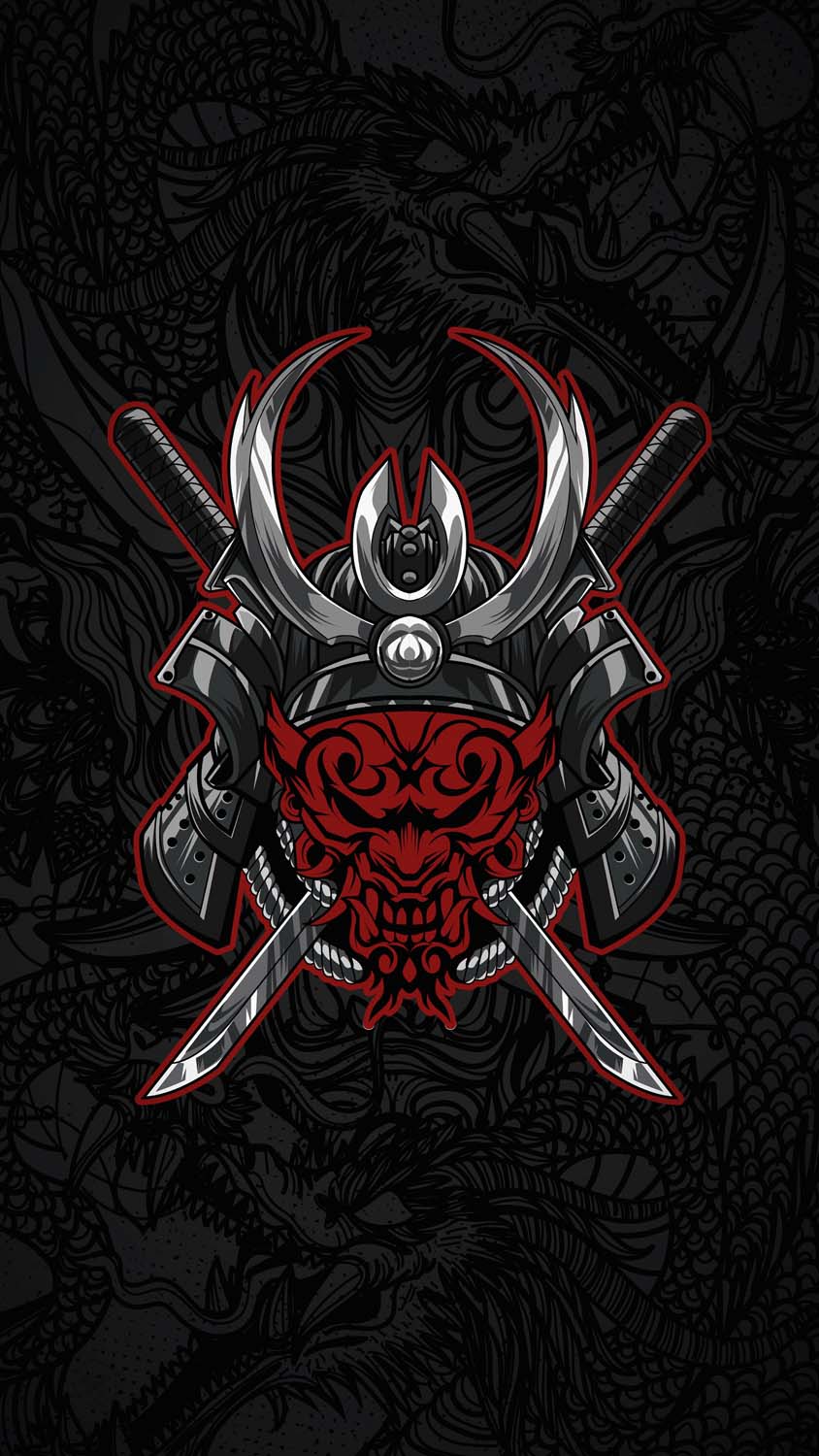 Papel de parede HD de arte samurai para iPhone