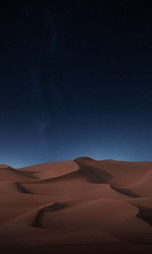 Papel de parede HD do iPhone do deserto da noite
