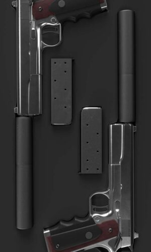Pistolas supresoras IPhone Wallpaper HD