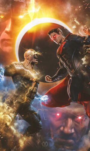 Black Adam contre Superman IPhone fond decran HD