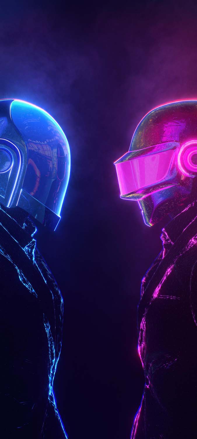 Daft Punk Neon Fondo de pantalla para iPhone HD