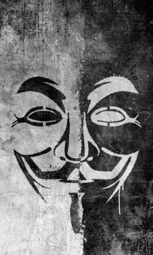 Mur de masque anonyme IPhone Fond decran HD