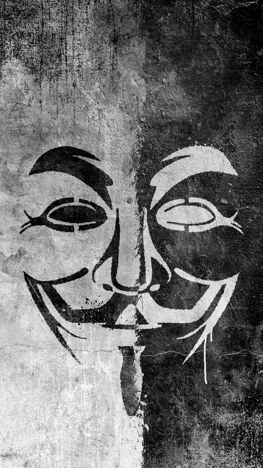 Mur de masque anonyme IPhone Fond decran HD