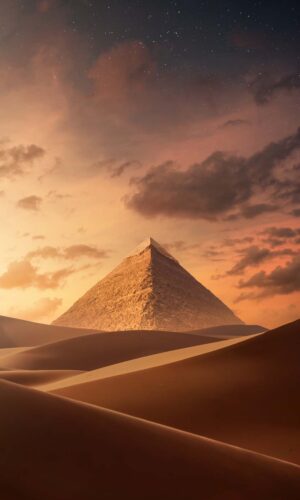 Dunes et pyramide IPhone Fond decran HD