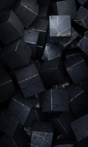 Cubes noirs Fond decran iPhone HD