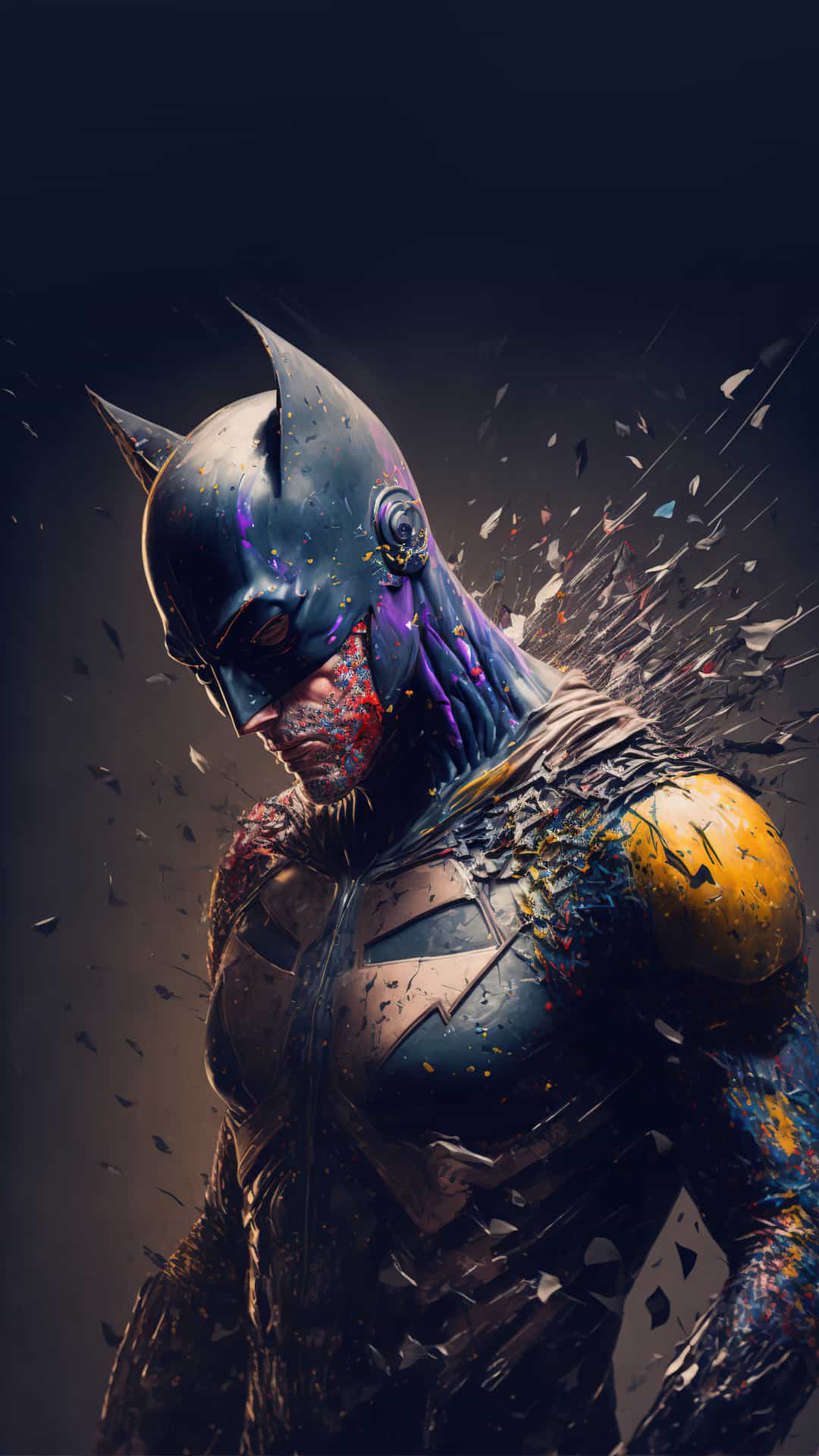 Fond decran HD pour iPhone de Batman vaincu
