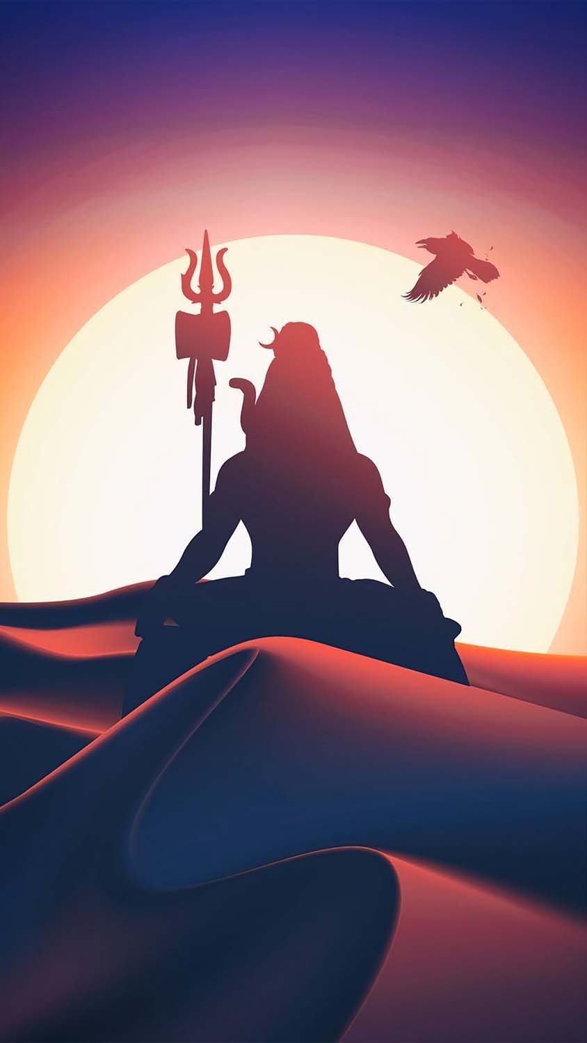 Shiva dans les dunes IPhone Fond decran HD