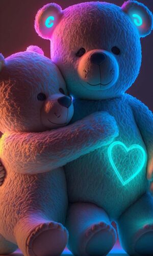 Teddy Bear Love IPhone fond decran HD