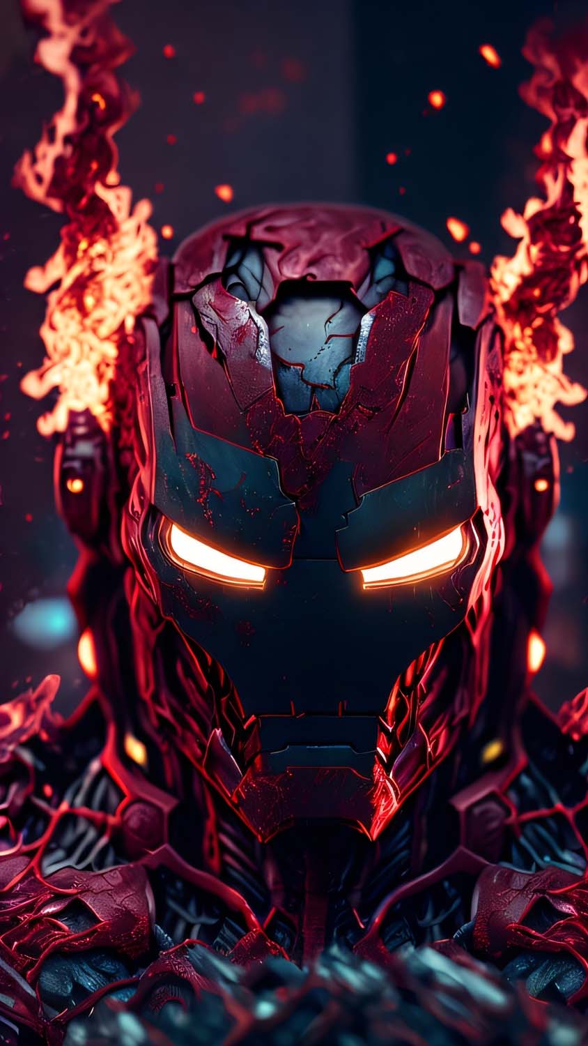 Iron Man Armure brisee IPhone Fond decran HD