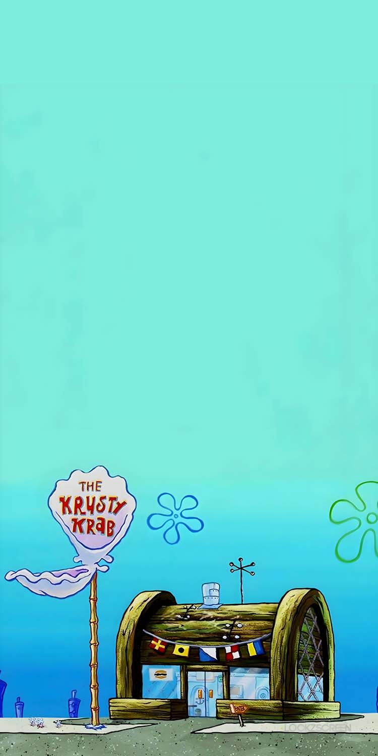 Krusty Krab Spongebob IPhone fond decran HD