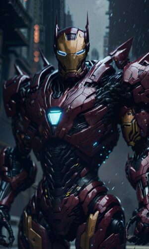 Iron Man Super Ai Armor IPhone fond decran HD