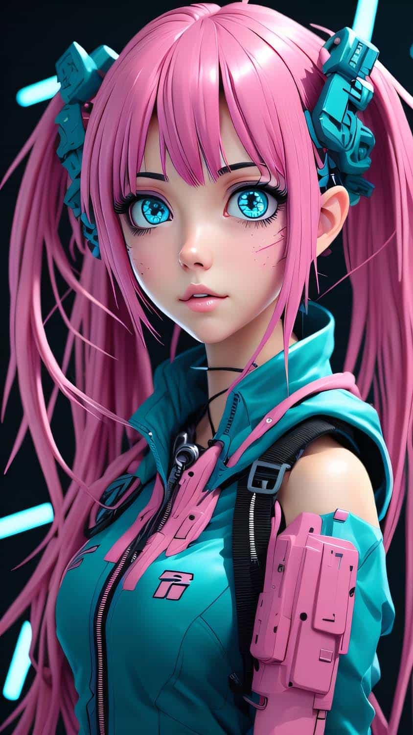 Gaming Girl Pink Hairs Anime IPhone fond decran HD
