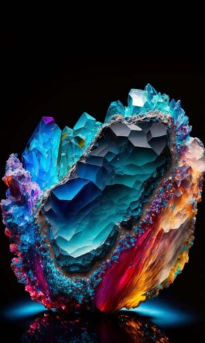Fond decran iPhone en pierre de cristal 4K