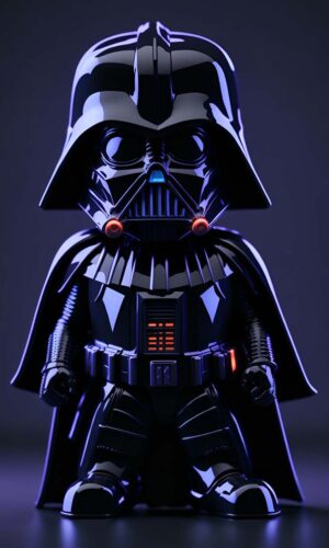 Mini Vader iPhone Wallpaper 4K