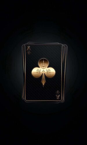 Black Spade Card iPhone Wallpaper 4K