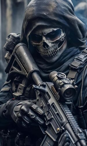 Ghost Soldier Army iPhone Wallpaper 4K