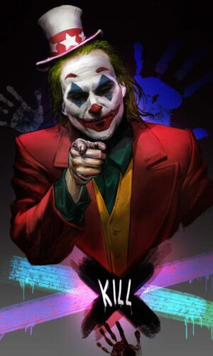 Joker x Uncle Sam iPhone Wallpaper 4K