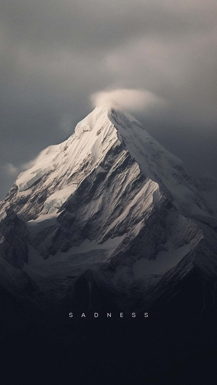 Sadness Mountain iPhone Wallpaper 4K