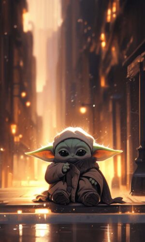 Baby Yoda iPhone Wallpaper 4K