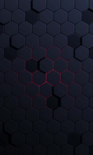 Black Hexagon iPhone Wallpaper 4K