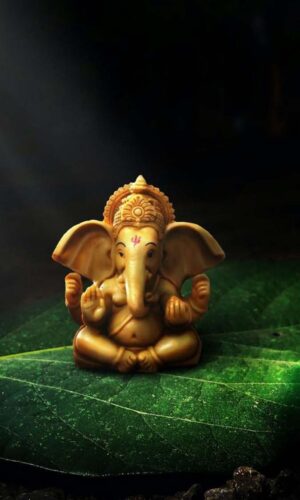 God Ganesha idol iPhone Wallpaper 4K