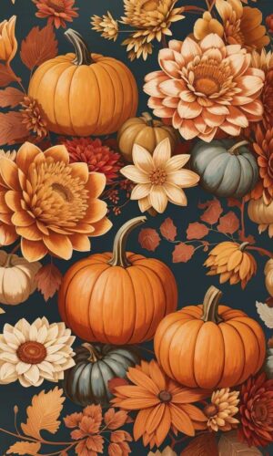 Pumpkin Art iPhone Wallpaper 4K