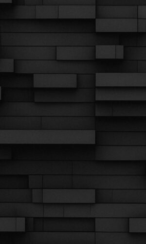 3D Black Tiles iPhone Wallpaper 4K