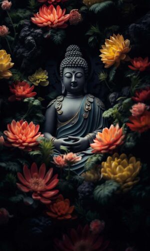 Buddha Meditation iPhone Wallpaper 4K