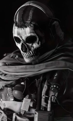 Ghost Modern Warfare iPhone Wallpaper 4K