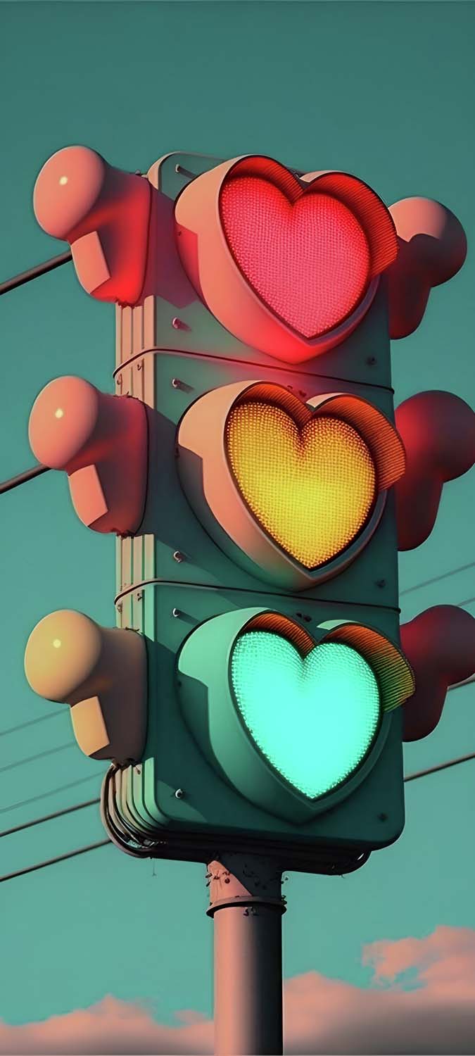 Love Signal iPhone Wallpaper 4K