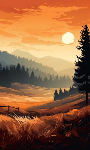 Nature Scenery Art iPhone Wallpaper 4K