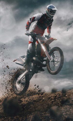 Offroad Motorcycle Stunts iPhone Wallpaper 4K