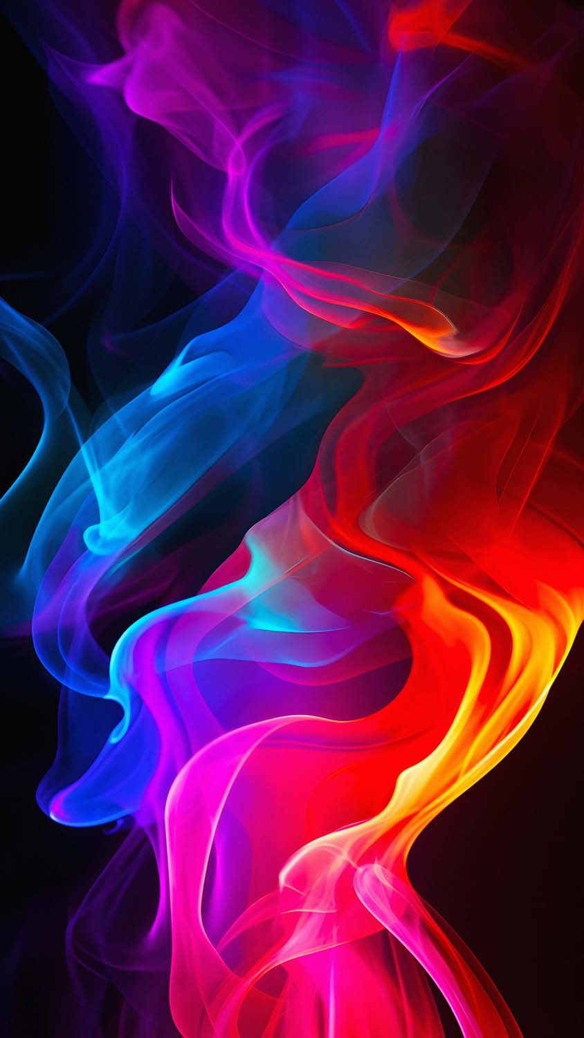 Smoke Colorful iPhone Wallpaper 4K