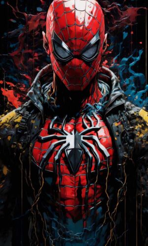 Spiderman Splash iPhone Wallpaper 4K