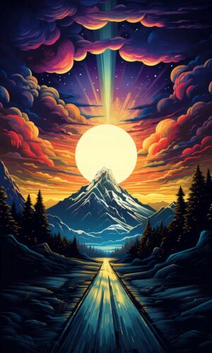 Sunrise Mountain iPhone Wallpaper 4K