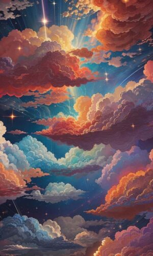 Clouds Ai iPhone Wallpaper 4K