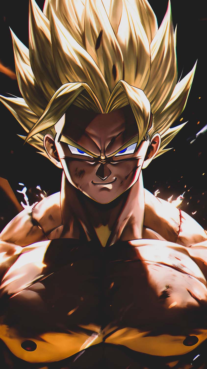 Goku God Mod iPhone Wallpaper