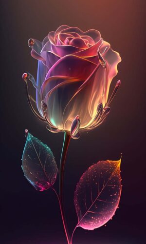 Crystal Rose iPhone Wallpapers