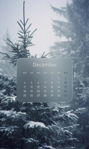 December Calendar Xmas iPhone Wallpapers