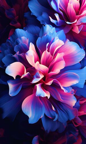 Flowers OLED iPhone Wallpapers