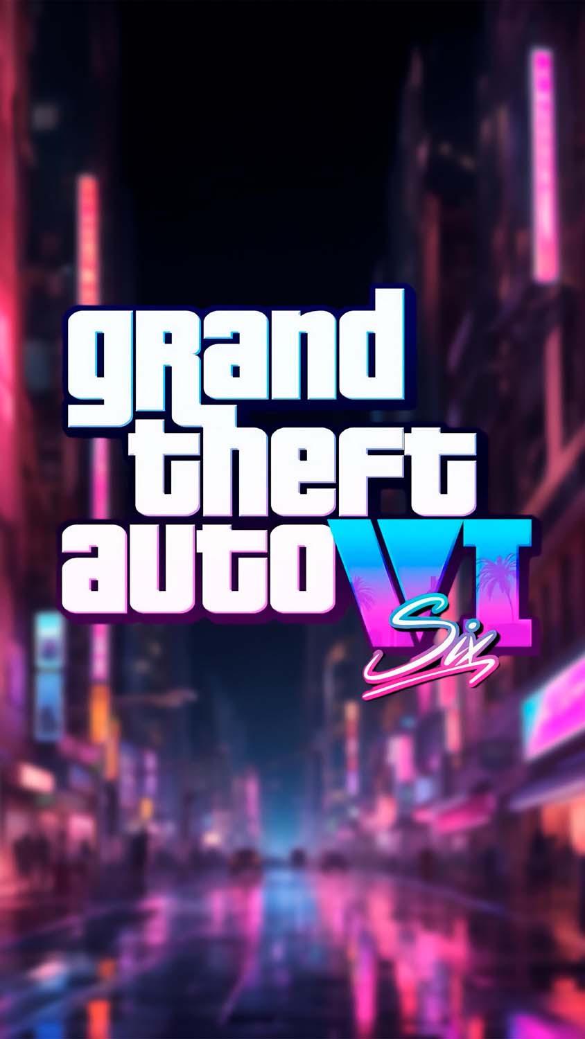 Grand Theft Auto 6 Logo iPhone Wallpaper iPhone Wallpapers