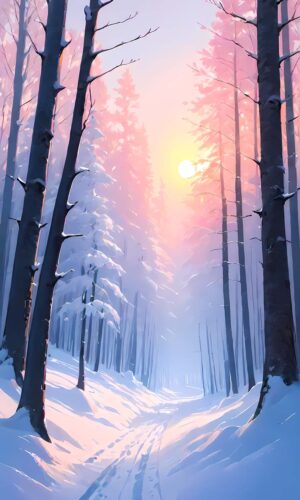 Snowy Forest iPhone Wallpaper iPhone Wallpapers