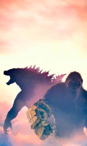 Godzilla x kong the new empire official poster iPhone Wallpaper