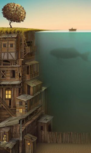 House Underwater iPhone Wallpaper iPhone Wallpapers
