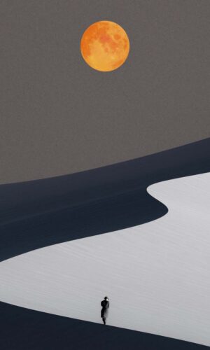 Lost in Dunes iPhone Wallpaper